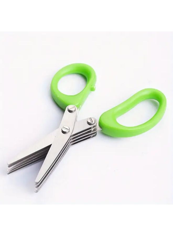 Premium Stainless Steel Kitchen Scissors 5 Layer Ergonomic Handle for Chopping Onions Vegetables Herbs - Image 5