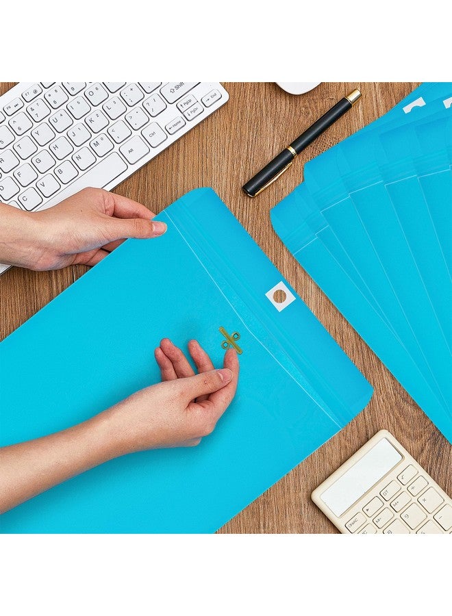 Geyee 100 Pcs Clasp Envelopes Manilla Envelopes Gummed Mailing Envelopes for Storing or Mailing Colored Envelopes for Home Office Business Supplies(Lake Blue,9 x 12 Inch) - Image 4