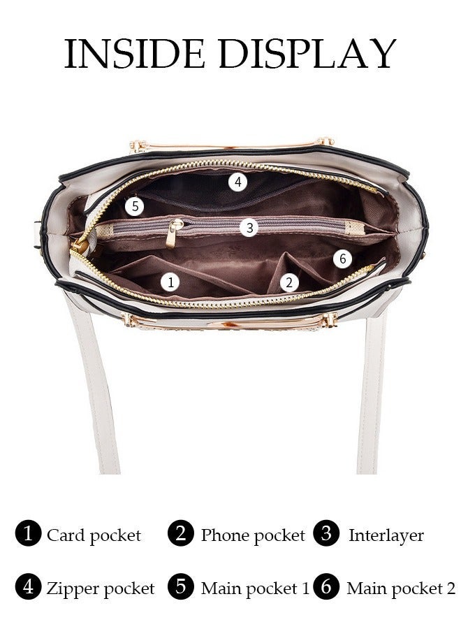 DUNISO Fashion Handbag with Removable Shoulder Strap Top Handle for Women Ladies Elegant Shoulder Crossbody Bag for Office Travel Daily Bag - Image 5