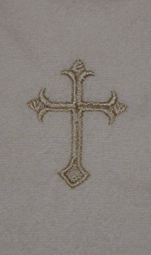 Integrity Designs Linen Cloth for Baptism with Silver Cross - Image 2
