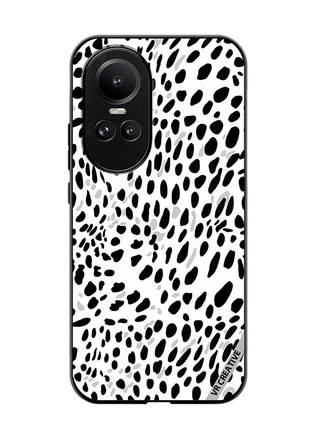 VR CREATIVE Protective Case Cover For Oppo Reno 10 Pro Black Gray On A White Design Multicolour - Image 1