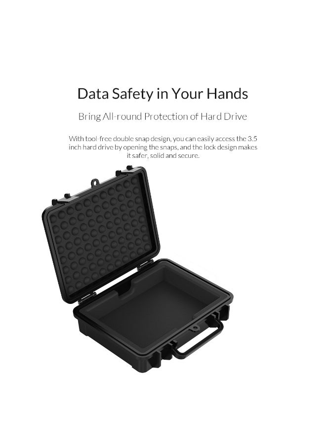 Orico English: ORICO PHF-35 3.5" Hard Drive Protection Case – Waterproof, Anti-Dust, Anti-Shock with Safety Lock - Image 2