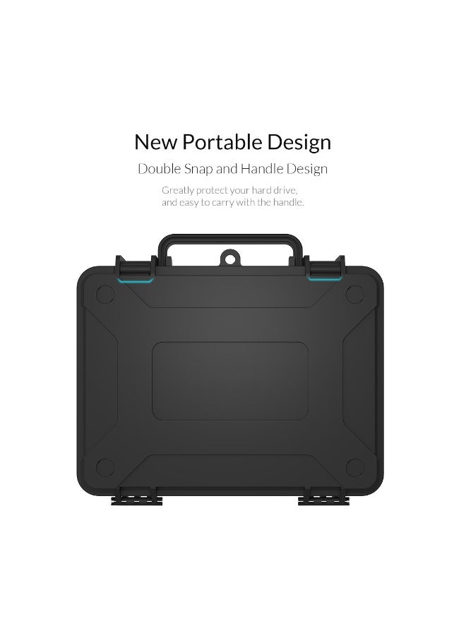 Orico English: ORICO PHF-35 3.5" Hard Drive Protection Case – Waterproof, Anti-Dust, Anti-Shock with Safety Lock - Image 5