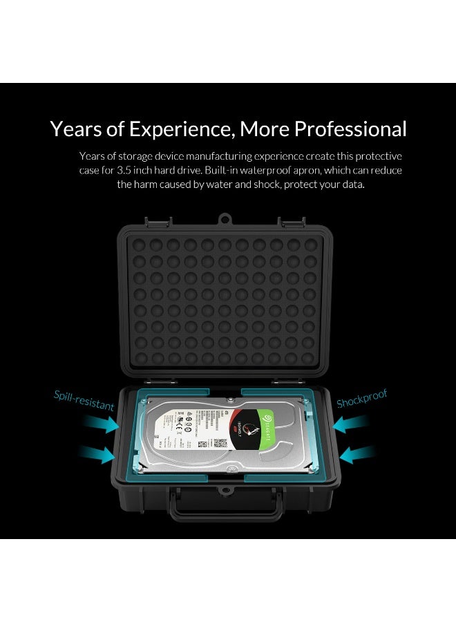 Orico English: ORICO PHF-35 3.5" Hard Drive Protection Case – Waterproof, Anti-Dust, Anti-Shock with Safety Lock - Image 3