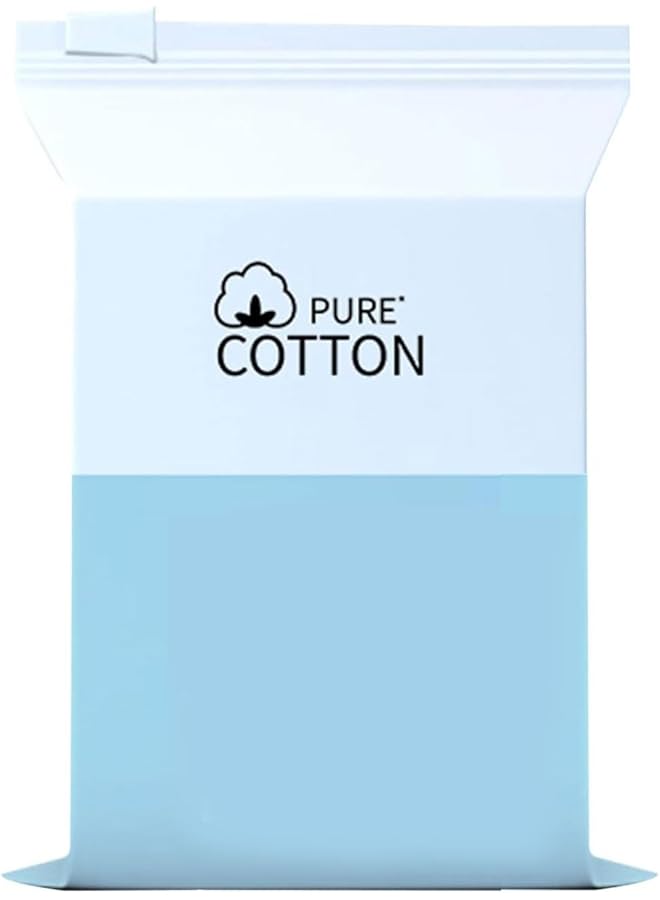 Excefore Makeup Remover Pads 200 Count Stretchable Cosmetic Pure Cotton Pads Breathable Cotton Pads For Sensitive Skin Nail And Personal Care Save Water Soft Gentle Makeup Tools Disposable Face Towel