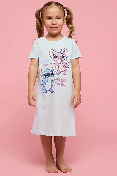 R&b 2 Pack Stitch Print Nightdresses