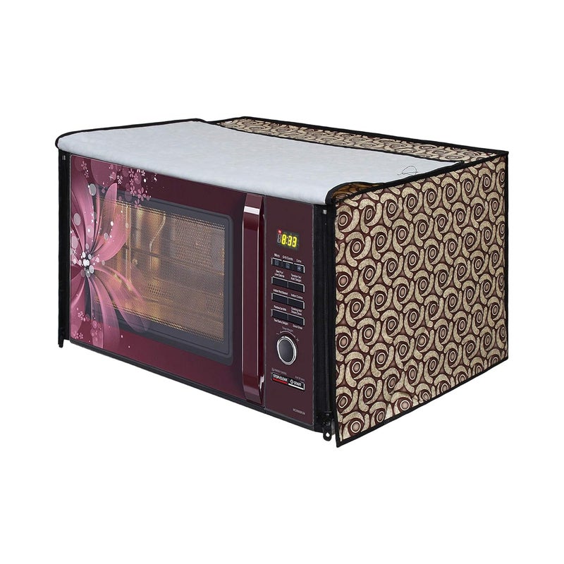 Star Weaves Star Weaves Microwave Oven Cover for LG 21 Litre Convection Microwave Oven MC2146BL Black KUM58  - Image 1