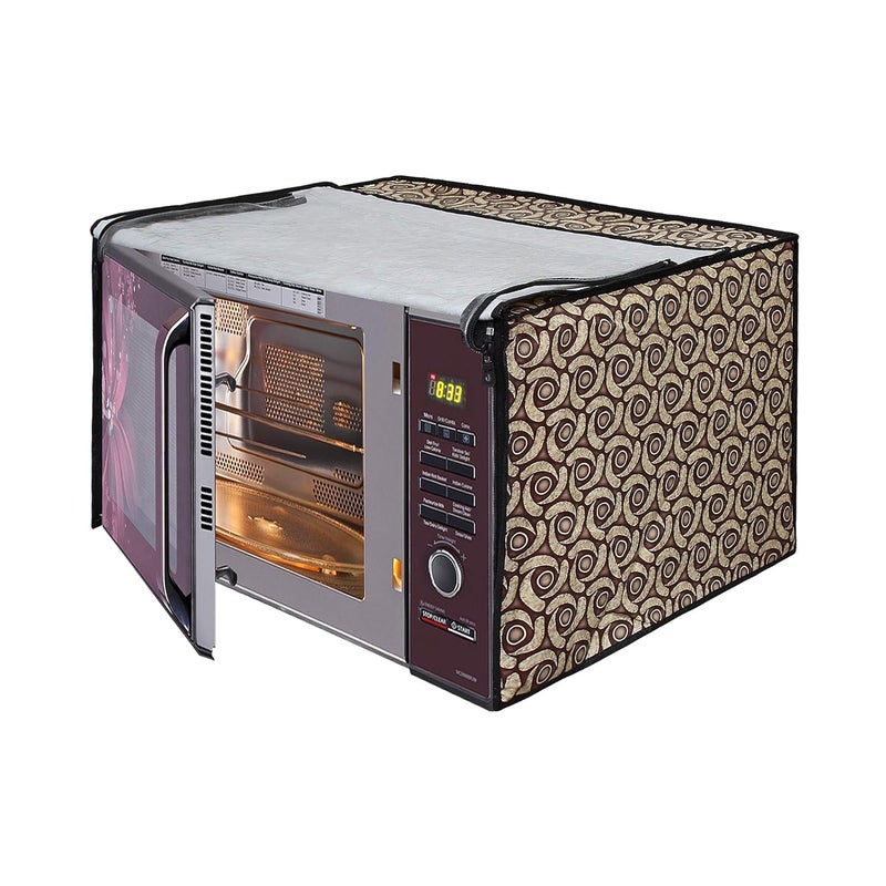 Star Weaves Star Weaves Microwave Oven Cover for LG 21 Litre Convection Microwave Oven MC2146BL Black KUM58  - Image 2