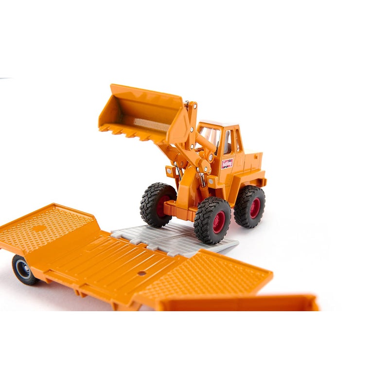 Siku سيكو 4117 شاحنة مرسيدس بنز 710 مع لودر كرامر 411 لعبة مركبة مقياس 1:50، أصفر - Image 2