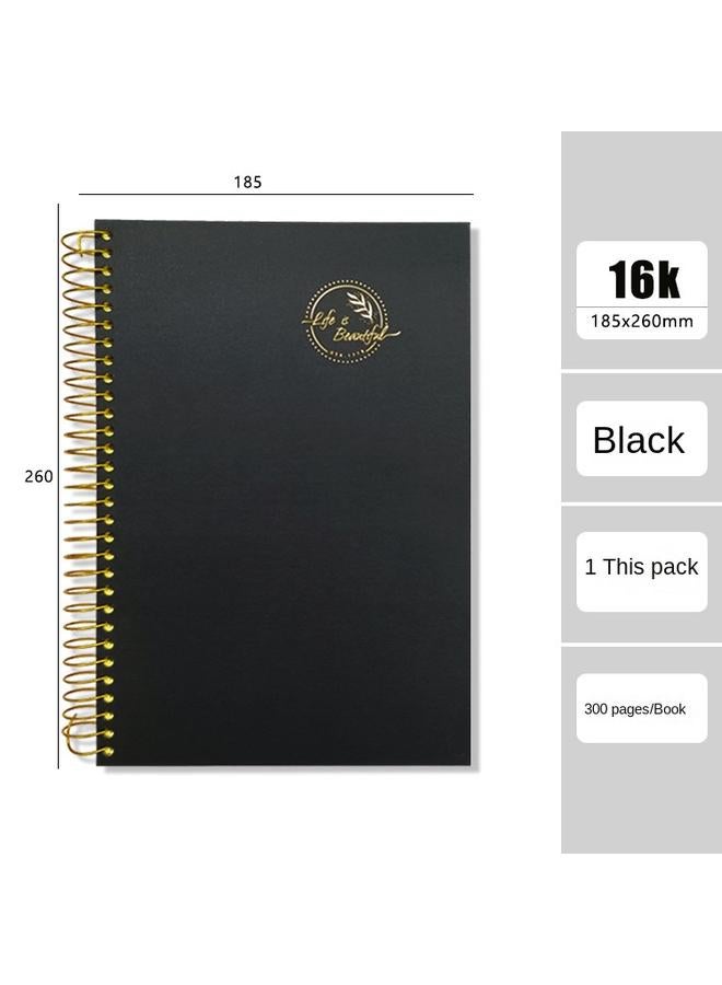 Bluejw Hardcover Spiral Coil Book 150 Sheet Office Meeting Notebook Loose-leaf Book Diary Composition Text School Supplies - Image 1