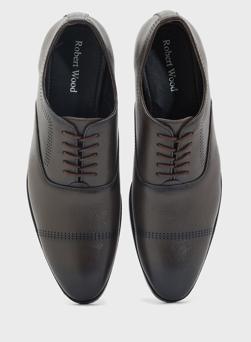 Robert Wood Genuine Leather Formal Lace Ups  - Image 4