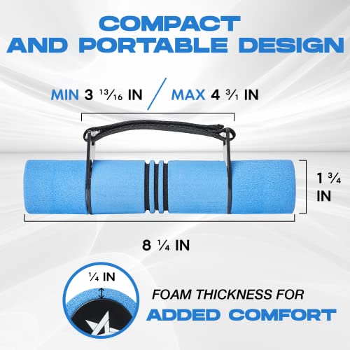 Yes4All 4lbs Dumbbell Hand Weights for Walking/Travel Weights for Exercising with Adjustable Straps, Foam Cover, Color Coded Weight Options - Image 3