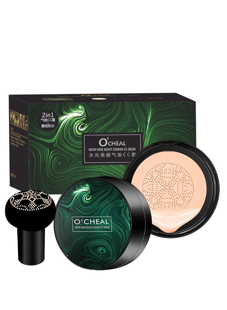 CC Cream for Glowing Skin with Sponge Applicator Beige Mushroom Head Air Cushion by Oshel, BB Cream Foundation and Concealer for Face Comestic, Compact Makeup Cushion Ivory White - pzsku/Z1D402474314768DC5A1FZ/45/_/1735803742/fef93ef1-bc36-40a7-a2d6-baa9b61552a6