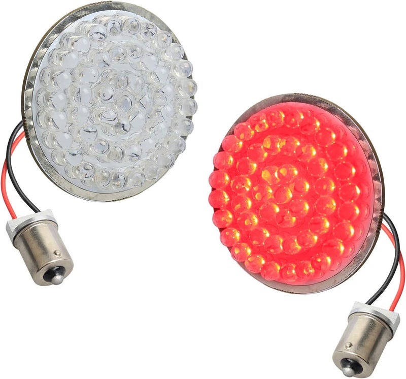 NTHREEAUTO إشارات الانعطاف LED خلفية NTHREEAUTO 1156 - أضواء خلفية للدراجات النارية بحجم 2 إنش لنماذج هارلي - Image 1