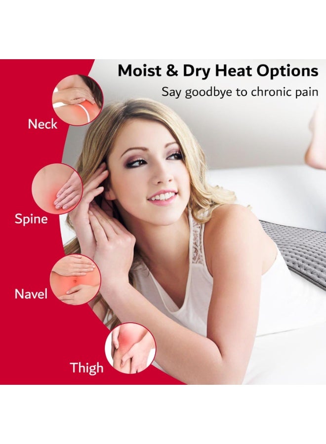 Orthopedic Electric Heating Pad for Professional Pain Relief - Advanced Thermal Therapy for Back, Neck, and Shoulders - Features 10 Heat Settings & 3 Timer Modes - High-Performance Heat Pad with Safety Auto-Off Technology - Image 3
