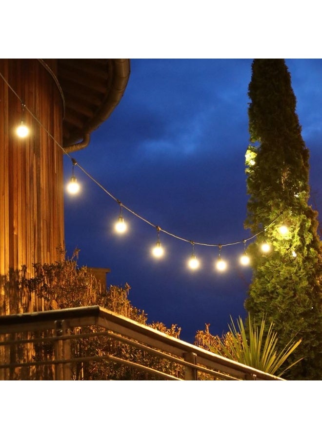 سلسلة أضواء LED خارجية للإضاءة الزخرفية الخارجية للحديقة أو الشرفة أو الفناء أو المناسبات، 5 أمتار - Image 2