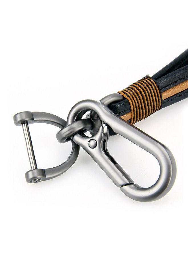 NIBEMINENT Leather Strap Metal Buckle Keychain - Image 4