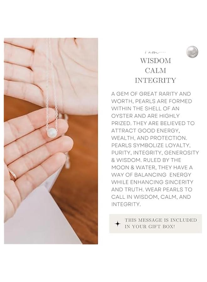 عربست هدايا التخرج لابنتها تهانينا قلادة لؤلؤ 18 بوصة - Image 4