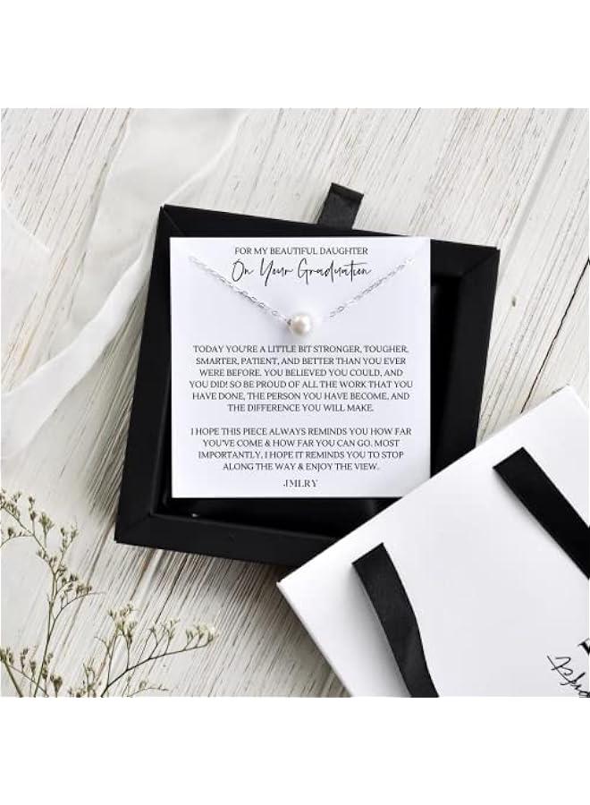 عربست هدايا التخرج لابنتها تهانينا قلادة لؤلؤ 18 بوصة - Image 5