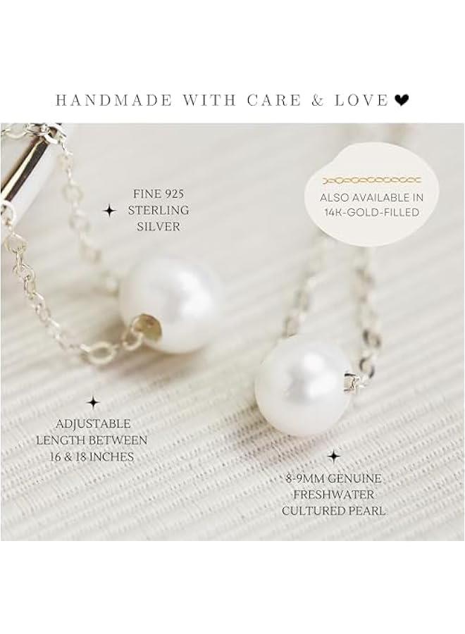 عربست هدايا التخرج لابنتها تهانينا قلادة لؤلؤ 18 بوصة - Image 3