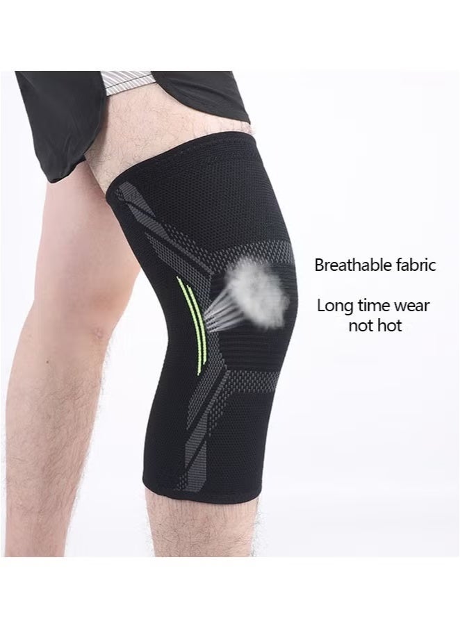 Unisex Anti-Slip Knee Brace Sleeves (1 Pair) - Premium Compression Support for Arthritis, Joint Pain & Meniscus Tear Relief - Soft Breathable Design for Basketball, Running & Fitness（L） - Image 2