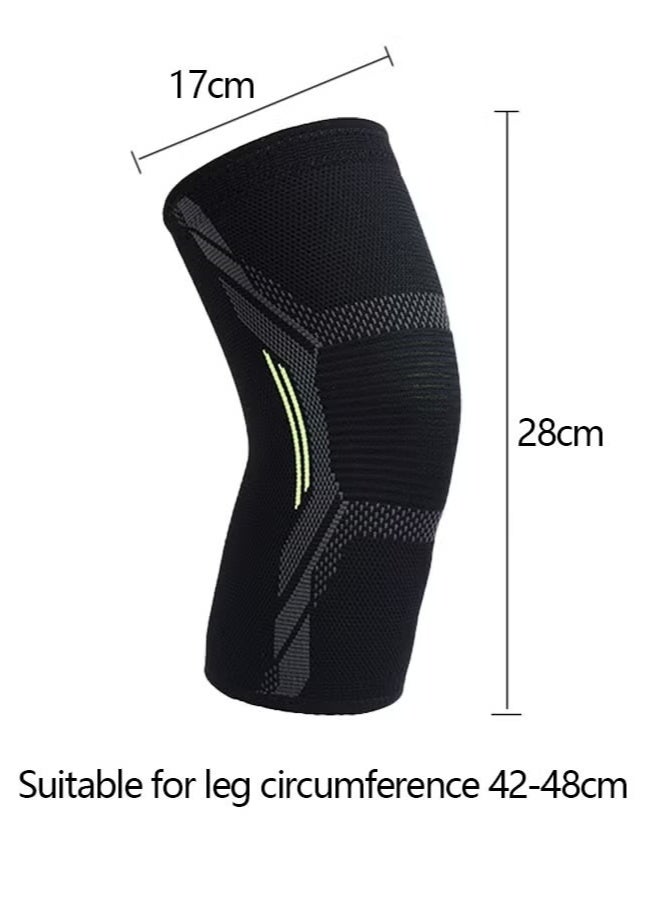 Unisex Anti-Slip Knee Brace Sleeves (1 Pair) - Premium Compression Support for Arthritis, Joint Pain & Meniscus Tear Relief - Soft Breathable Design for Basketball, Running & Fitness（L） - Image 4