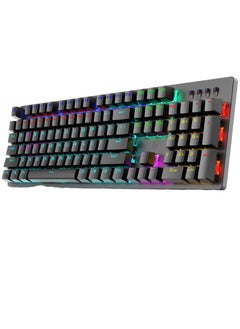 HP GK100F Gaming Mechanical Keyboard  - Blue Switch - Rainbow Backlight 9 Lighting Mode - Full Size 104 Keys -  English Keys | Black  - Image 1
