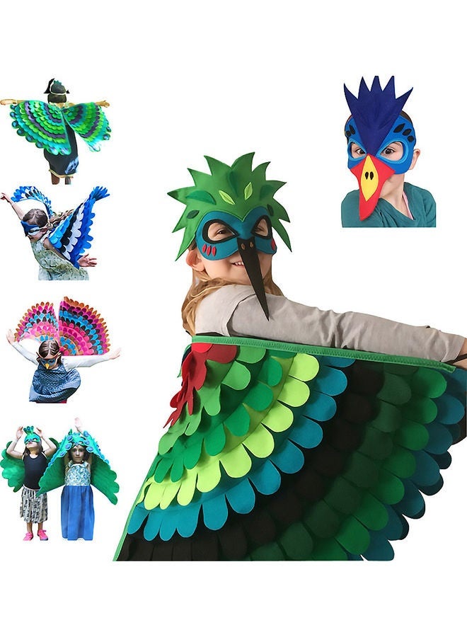 Creative Felt Wings Dress Set For Kids 100cm - Image 3