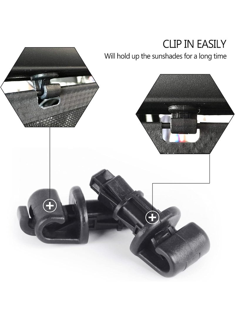 Set of 6 Sunshade Hook Clips Replacement for Odyssey Compatible with 2005-2010 Odyssey Sliding Door Holder 83-715-SHJ-A21ZA, 83715-SHJ-A21ZA - Image 2