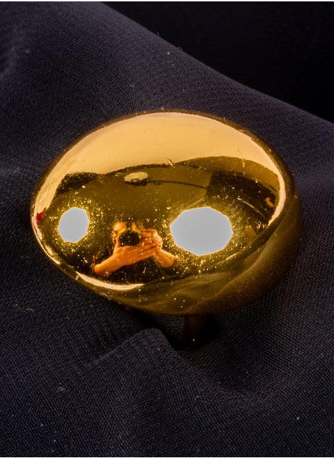 Golden Stainless Steel Free Size Ring