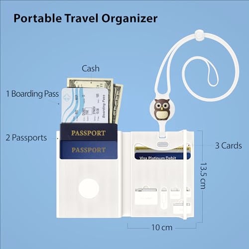 Bone Lanyard Passport-Lite - Waterproof Silicone Passport Wallet, Travel Accessory- Passport Wallet - Image 3