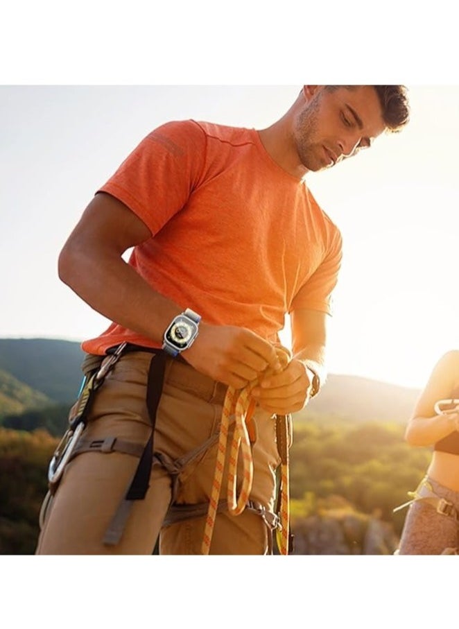 ELTRAZONE - "Trail Loop Nylon Band for Apple Watch Ultra/Ultra 2 49mm, Series 10 (46mm), Series 9/8/7 (45mm), and Series 6/5/4/3/2/1 (42mm) – Lightweight, Adjustable Sport Strap for Apple Watch" - Image 1