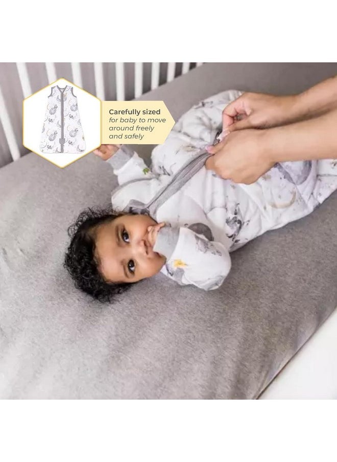 Burt's Bees Baby - Burt's Bees Baby Baby Beekeeper Wearable Blanket, 100% Organic Cotton, Swaddle Transition Sleeping Bag, White, Medium - Image 1