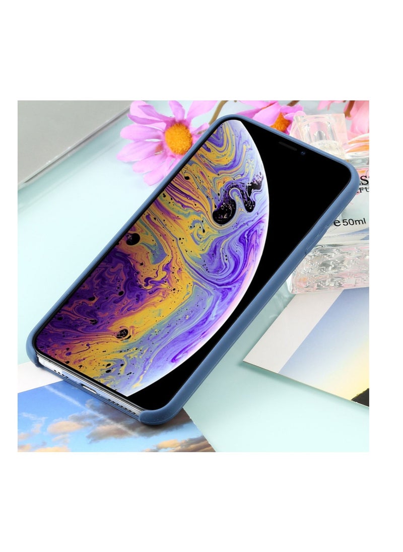 Generic - Silicone back cover MagSafe compatible with iPhone X and Xs Blue - Image 1