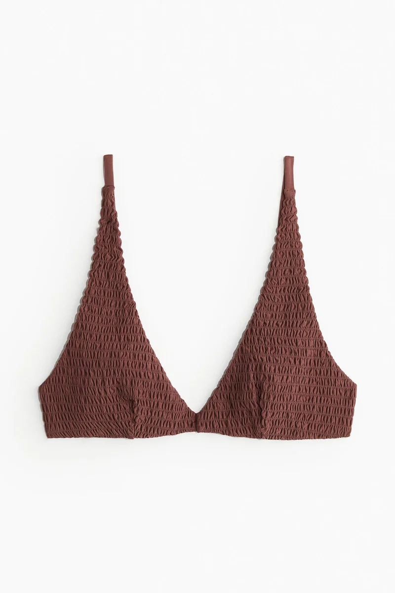 H&M Smocked triangle bikini top