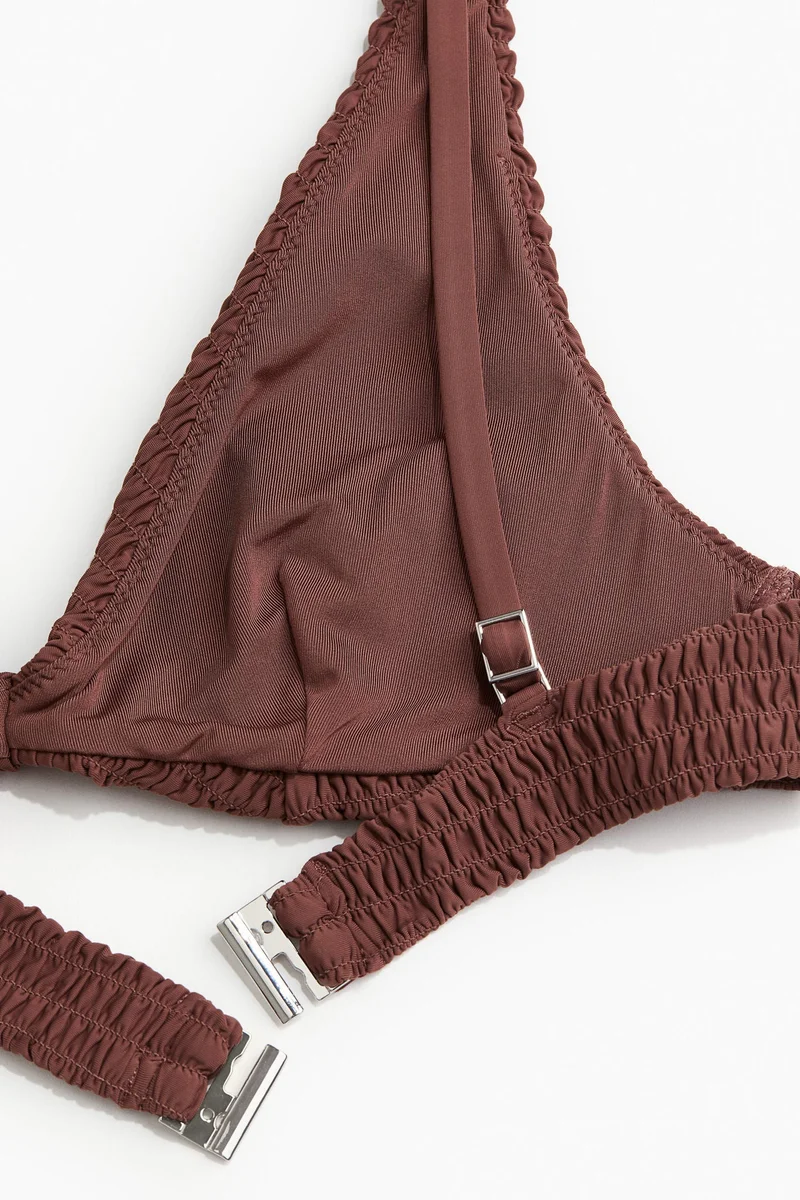 H&M Smocked triangle bikini top