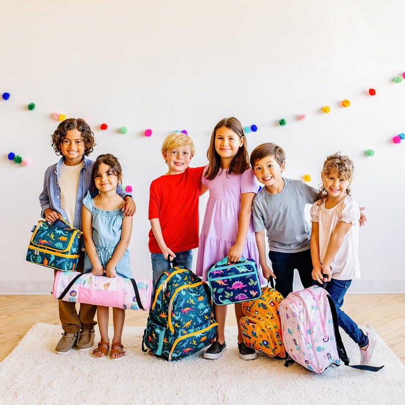 Wildkin Two Compartment Insulated Lunch Bag for Kids â€“ School & Travel Ready - Pink Glitter - Image 2