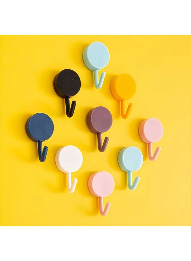 10 قطع من الخطافات اللاصقة المتينة لتعليق متعدد الأغراض بدون حفر أو تلف للجدران - Image 2