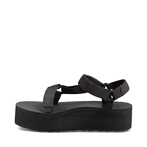 Teva صندل تيفا النسائي فلاتفورم يونيفرسال، أسود، 6 M US - Image 3