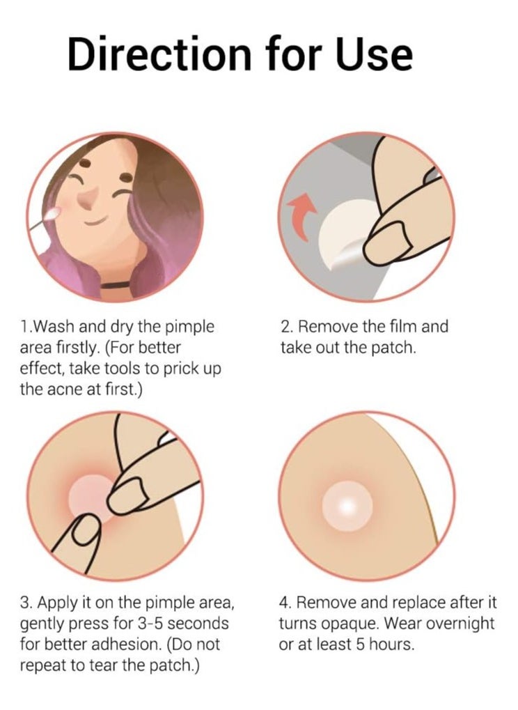 Acne Pimple Patch Acne Healing and Blemish Spot Treatment Clear