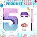 Shappy 16 Inch Mermaid Piata Purple Number Birthday Piata Party with Stick Blindfold Confetti for Anniversary Celebration Birthday Decoration SuppliesNumber 5 - Image 4