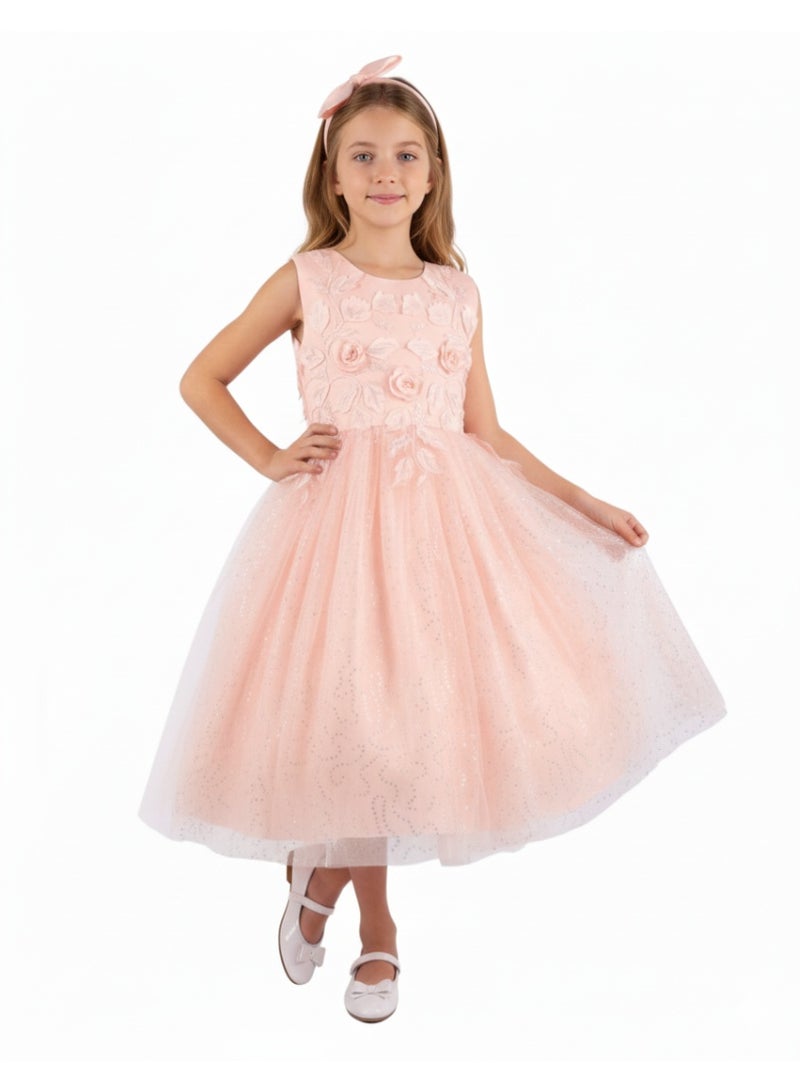 D'Daniela Floral Tulle Dress - Image 1