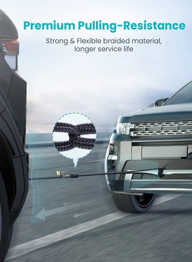 AINOPE 2 Pack USB 3.0 Extension Cable Type A Male to Female Extension Cord 6.6FT Sturdy Braided Material Fast Data Transfer Compatible with USB Keyboard,Mouse,Flash Drive, Hard Drive,Printer-Black - Image 3