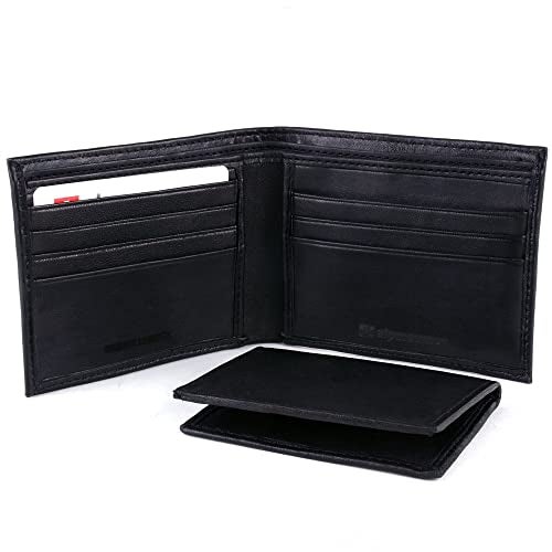 Alpine Swiss Mens Passcase Bifold Wallet Genuine Leather Comes in Gift Bag - Image 3