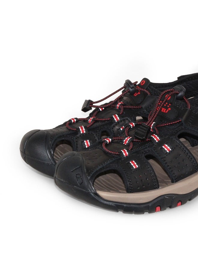 BOTELI Genuine Leather Upper Extra Size Men's Outdoor Trail Hiking Walking Sandals Summer Sports Beach Shoes for Men  - Image 2