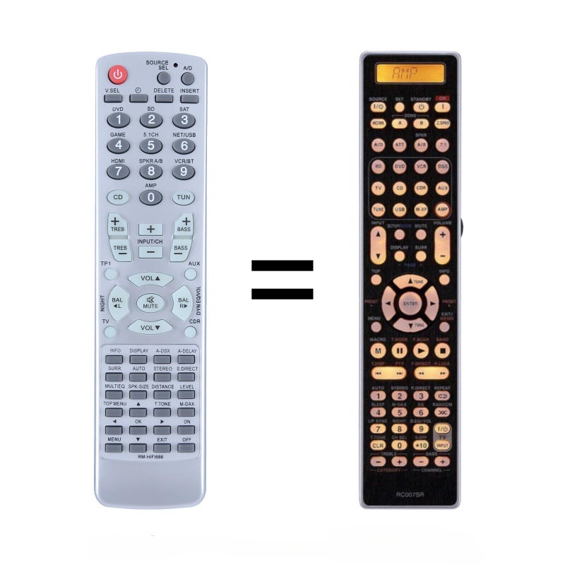 ZWP RC003SR RC004SR RC007SR RC008SR Replacement Remote Control Compatible for MARANTZ Receiver SR4003 SR5003 SR5004 SR6004 - Image 2