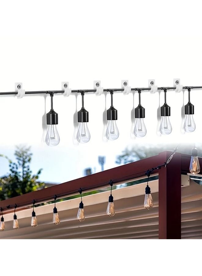 4pcs Plastic Ceiling Hooks For String Lights Plant Baskets Shoe Cabinets - Image 4