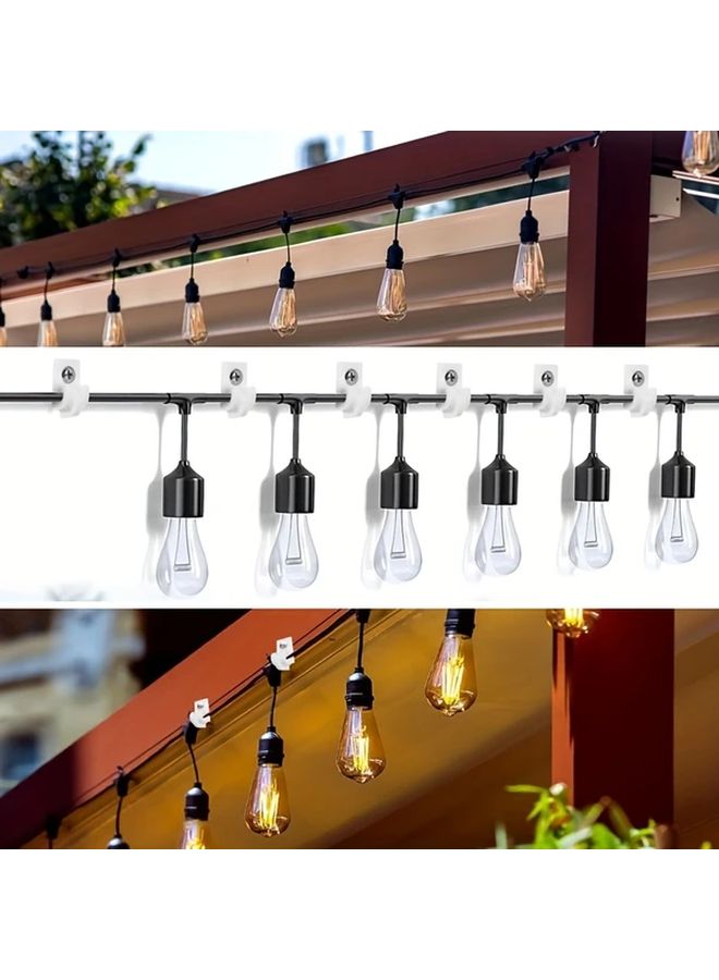 4pcs Plastic Ceiling Hooks For String Lights Plant Baskets Shoe Cabinets - Image 3