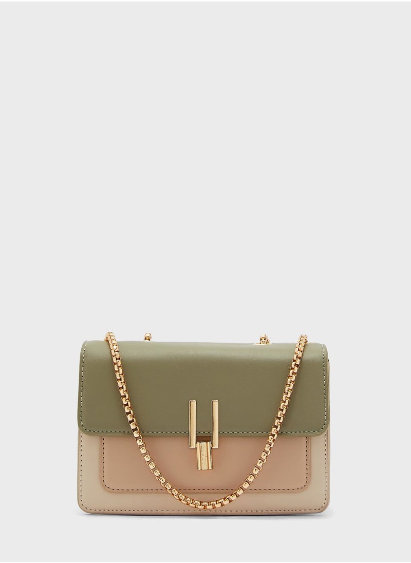 Ginger Colourbock Satchel Handbag  - Image 1