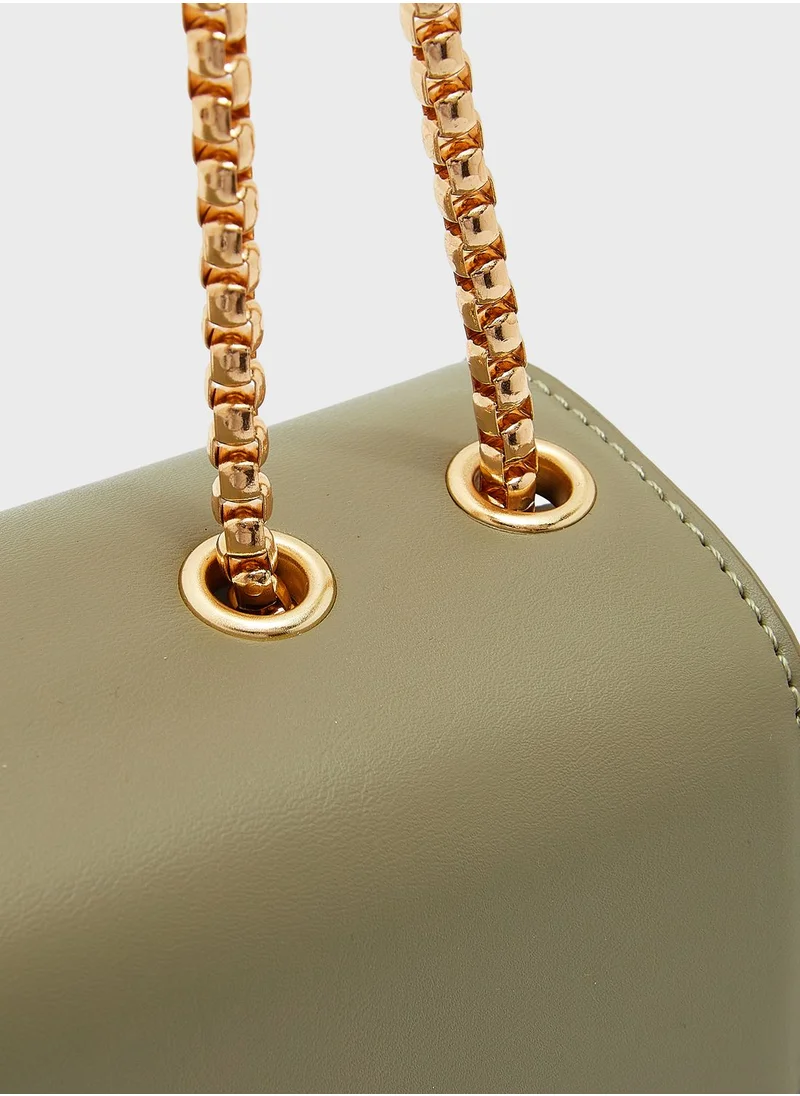 Ginger Colourbock Satchel Handbag